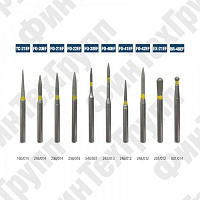 Алмазные боры TC-21EF, FO-20EF FO-42EF, EX-21EF, BR-40EF нумерация идентична борам MANI